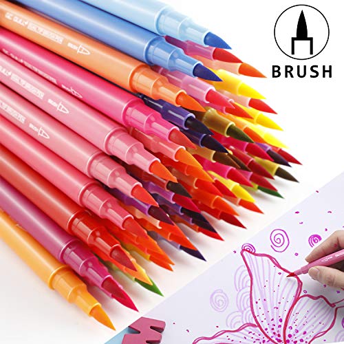 Set di 100 pennarelli a doppia punta, set di