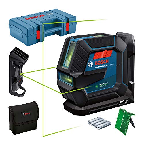 Bosch Professional Nivel Láser de interior GLL 2-15 G (láser verde, soporte LB 10,...