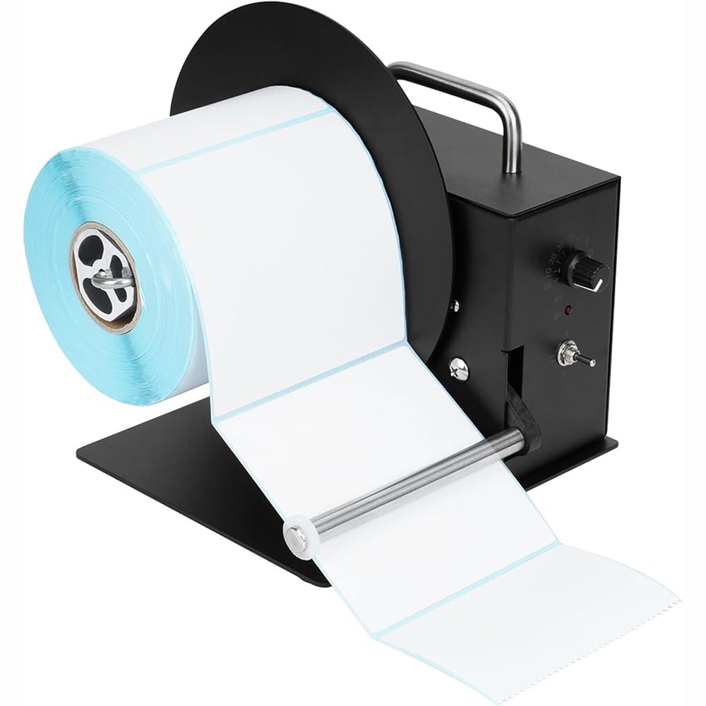 2-Wege-Etikettenaufwickler, 20,3 cm/s, Geschwindigkeit, 180 mm Durchmesser, 100 mm Breite, für Bekleidungsanhänger, Barcode, Aufkleber