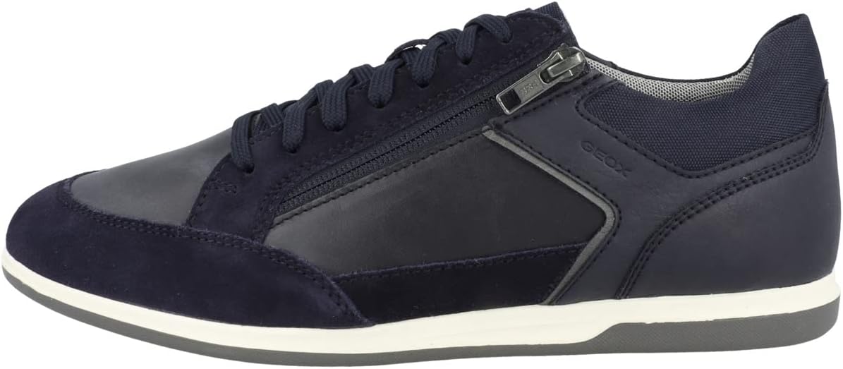 Geox U Renan C Herensneakers, bruin katoen, 43 EU