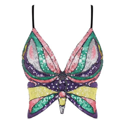 Mocure Womens Sparkly Butterfly Sequin...
