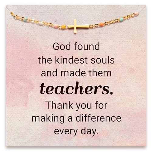 STORYJEWELLERY Teacher Bracelets for Women, Teacher Jewelry, Christian Teachers Gifts, End of Year & Thank You Appreciation Gifts for Teachers