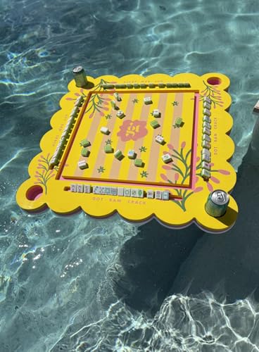 Mesa flotante para Mahjong Girl Tribe Co 33” amarilla