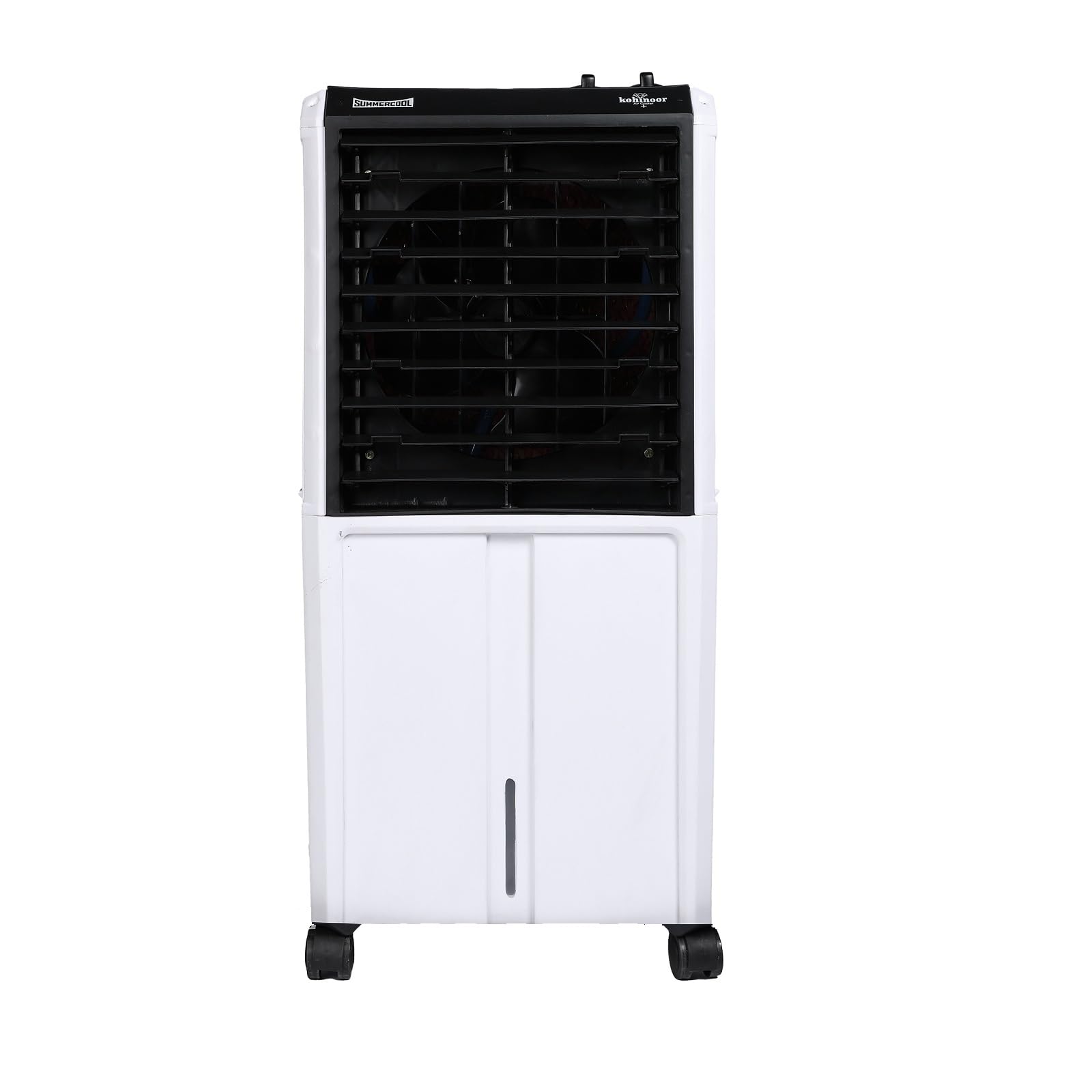SUMMERCOOL Kohinoor 65L Desert air cooler with wheel for Room | High Speed Fan | 25ft powerful air throw | Inverter Compatible | HoneyComb| Collapsible Louvres | 1 year warranty| White (65 Lts)