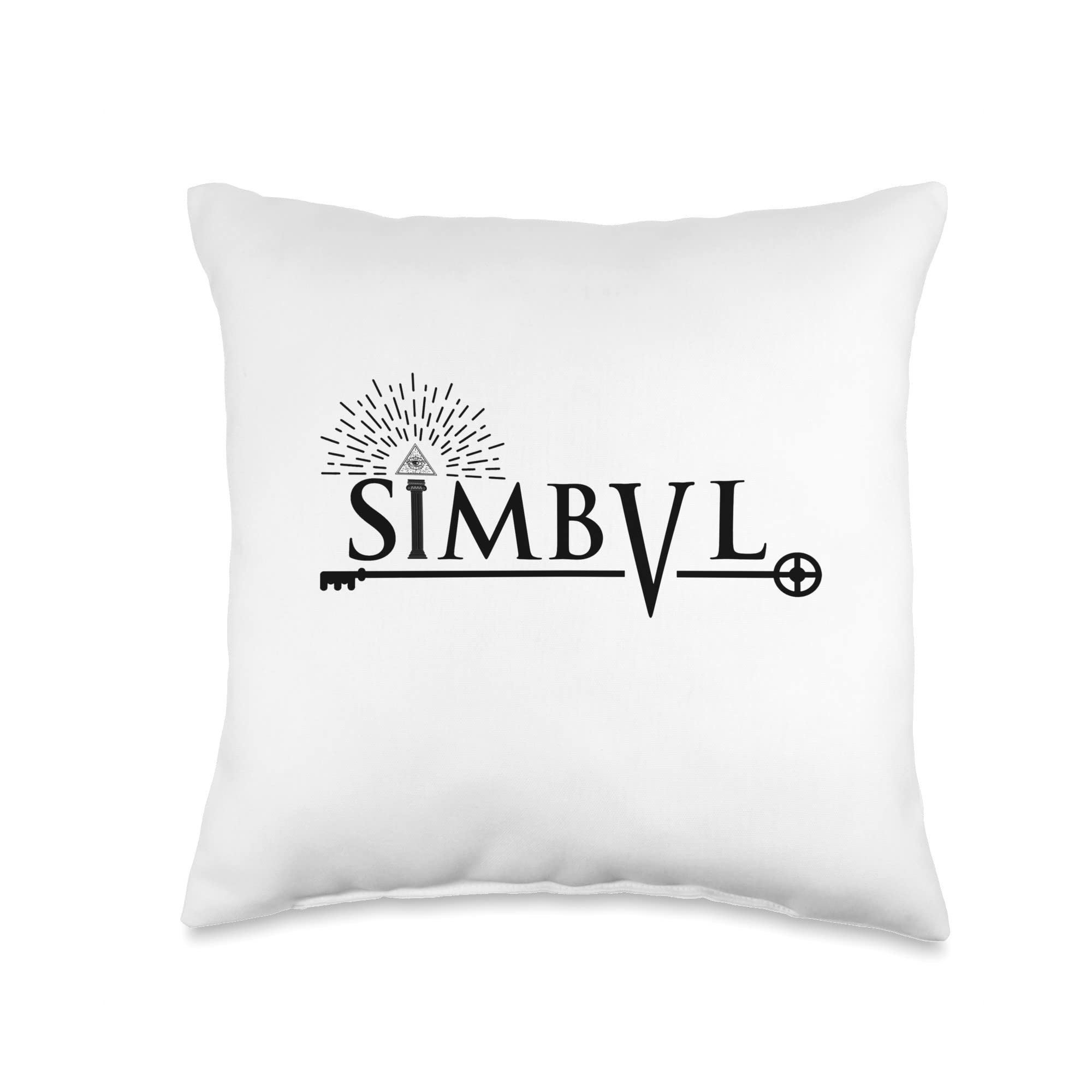 ShirtsFromOuterSpaceShirtsFromOuterSpace SIMBVL-Arctic Ambient-Logo Black Official Merch by Natt Throw Pillow, 16x16, Multicolor