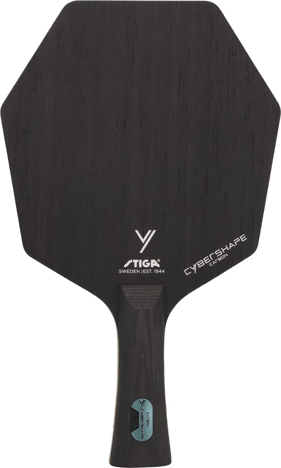 STIGA 1602020235 Table Tennis Shakehand Racquet, Cyber Shape, Carbon, CWT Flares