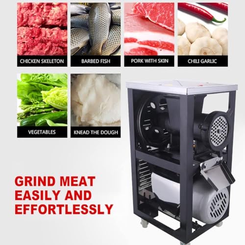 Picadora eléctrica de carne, picadora de carne resistente de 3000 W para huesos, chile y pollo, ideal para hogares, hoteles grandes y granjas comerciales