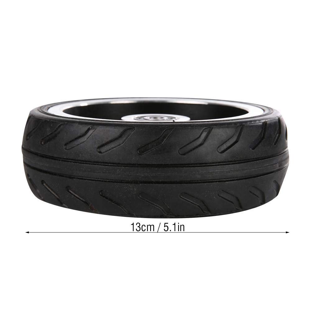 Alomejor Ruota Posteriore del Scooter Solidi di Riparazione per Motorino Elettrico Pattino della Bici 5 Pollici