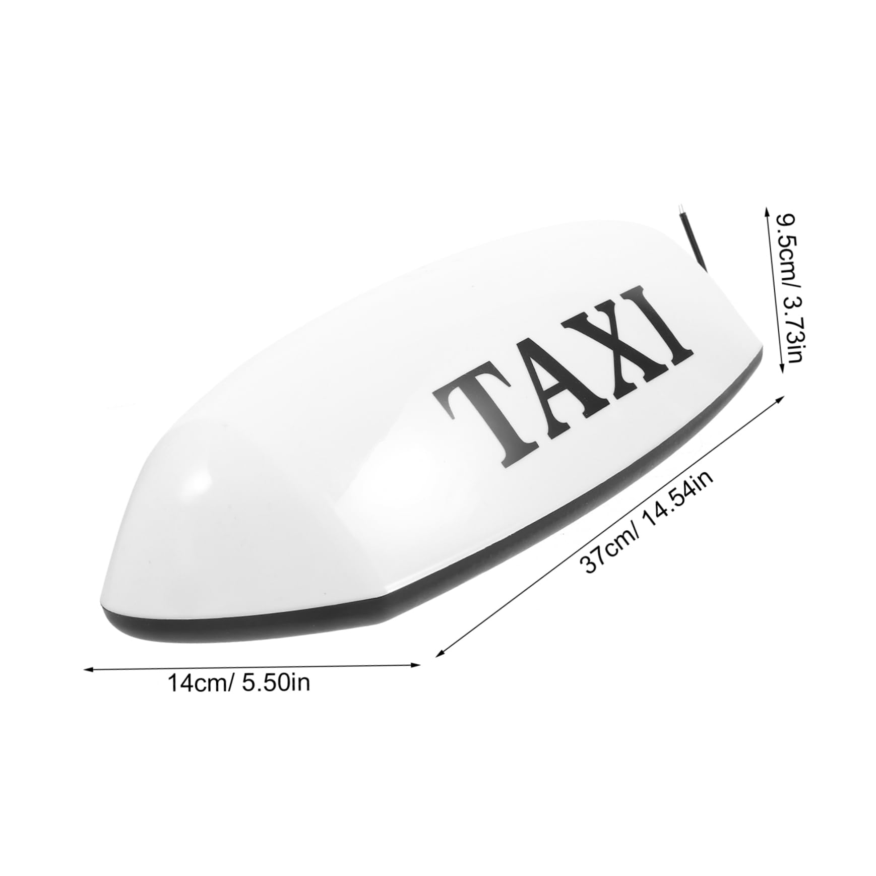 Cabilock Luce Segnale Taxi Magnetica per Auto, Top Light 12v Bianco, Alta Luminosità, Installazione Facile, per Guida Notturna