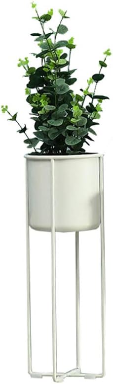 White Outdoor Metal Flower Stands Living Room Office Home Decor Plant Display Racks Garden Patio Bonsai Storage Shelves Balcony Decoration(S+L)