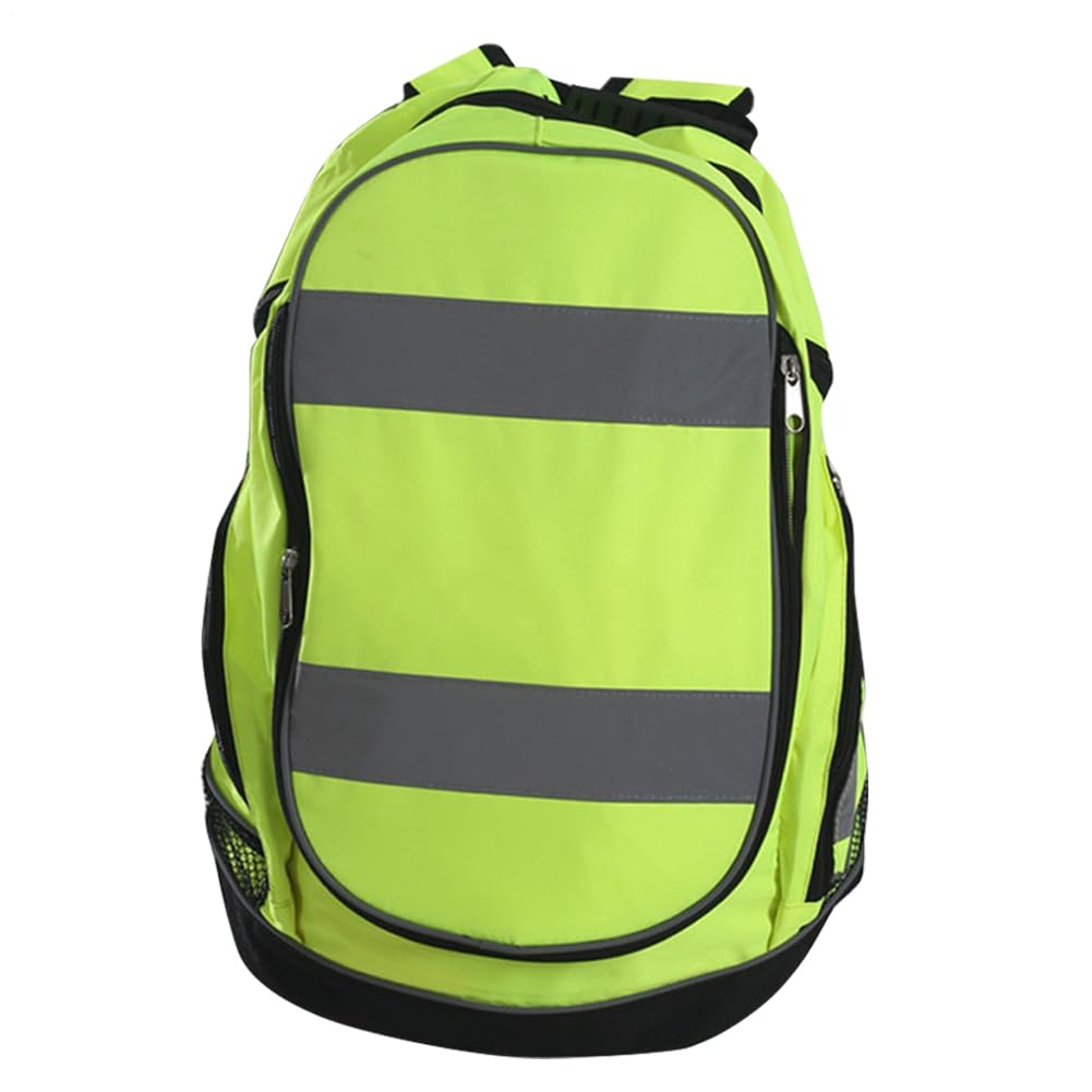 High Visibility Reflective Safety Rucksack – 600D Oxford Cloth 40x35x17cm | Hi Vis Viz Backpack | Night Reflective Riding Highly Resistant Safety Backpack For Cycling, Commuting, Hiking, And Outdoor