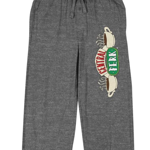 Bioworld Friends TV Central Perk Logo Adult Gray Heather Sleep Pajama Pants2