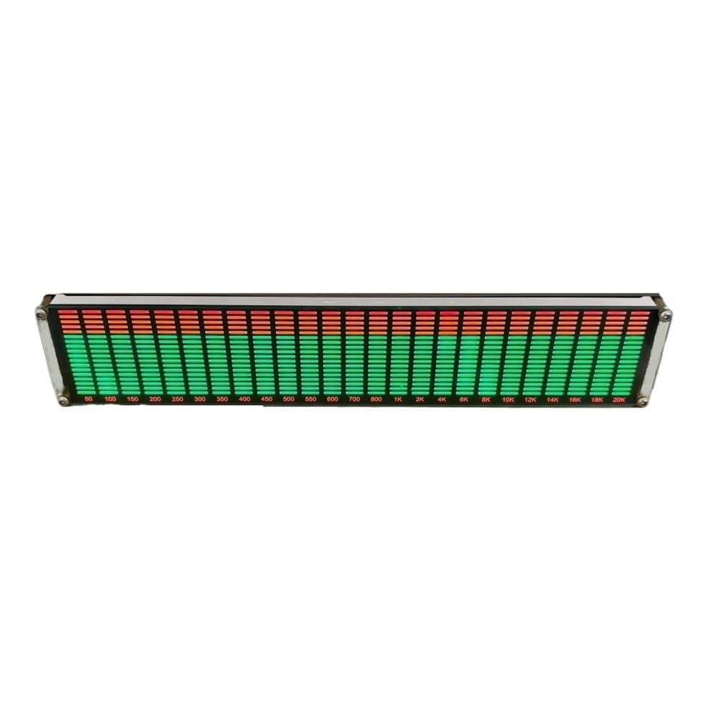 AK2518 Spectrum zegar muzyczny Bluetooth atmosfera jasnozielony + pomarańczowy + czerwony wyświetlacz sygnał audio melodia rytm