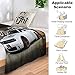 Muscle Car Vehicle Hellcat White Stance Modified Car Blanket Super Soft Flannel Lightweight Cooling Blankets for Boys and Girls Flannel Soft Bedding 40