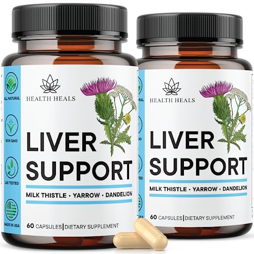 Liver Cleanse & Repair Formula - Herbal Liver Support Supplement with Milk Thistle Dandelion Root Turmeric, Artichoke Extract for Liver Health - 120 Count