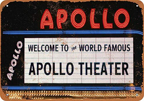 Fsdva 8 x 12 Metal Sign - Apollo Theater New York City - Ret