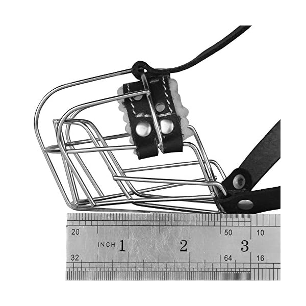 BronzeDog-Wire-Basket-Dog-Muzzle-Jack-Russell-Terrier-Metal-Leather-Adjustable-Puppy-Small Dog Muzzle for Jack Russell Terrier