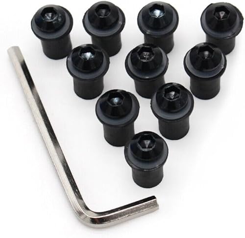 Vista 15 de Kit de tornillos de aluminio para parabrisas de motocicleta, 10 unidades, tornillos de montaje para Kawasaki Z400 Z650 Z750 Z800 Z900 Z250 / Z3