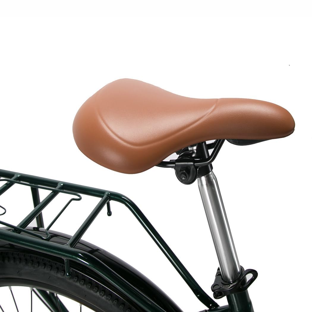 bici elettrica donna 26 pollici bicicletta elettrica donna batteria 36V autonomia 80km bici elettrica pedalata assistita cambio Shimano 7 velocità freni a disco (Verde)