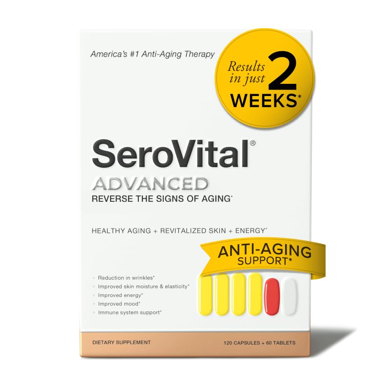 Serovital Advanced for Women - Anti-Aging Supplement for Women - Skin Benefits, Energy, and Sleep - 30 Day Supply