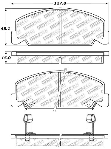 Image of StopTech 309.02730 Sport Brake Pads with Shims and Hardware , Black