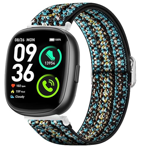 Bracelet Sanorum G53 G56 nylon extensible de rechange ajustable 20 mm 22 mm