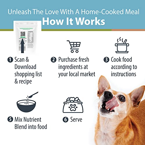 JustFoodForDogs DIY Human Quality Dog Food, Nutrient Blend Base Mix for Dogs - Chicken and White Rice Recipe (7.93oz… - Image 5