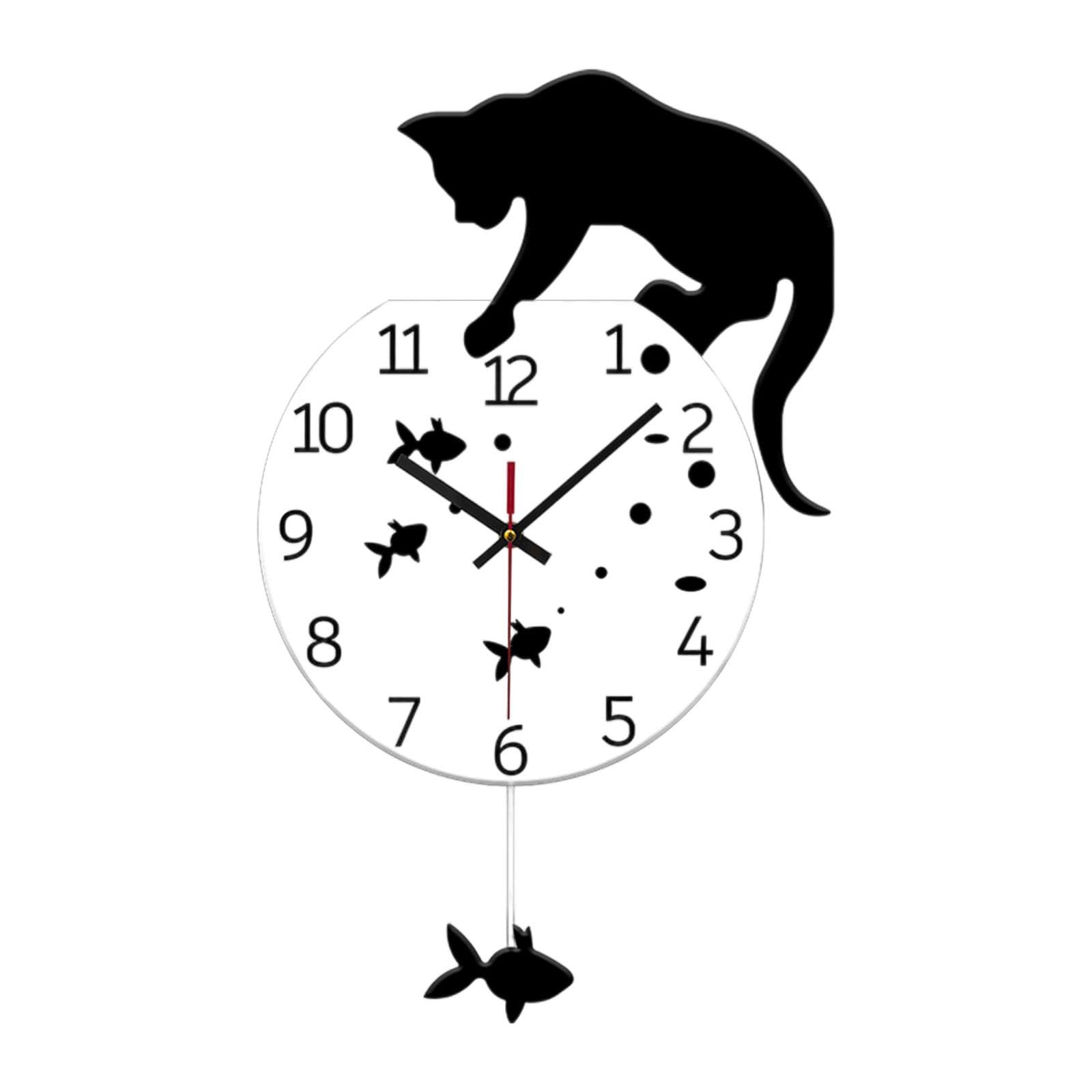 Horloge murale ornement artistique et décoration murale créative silencieuse