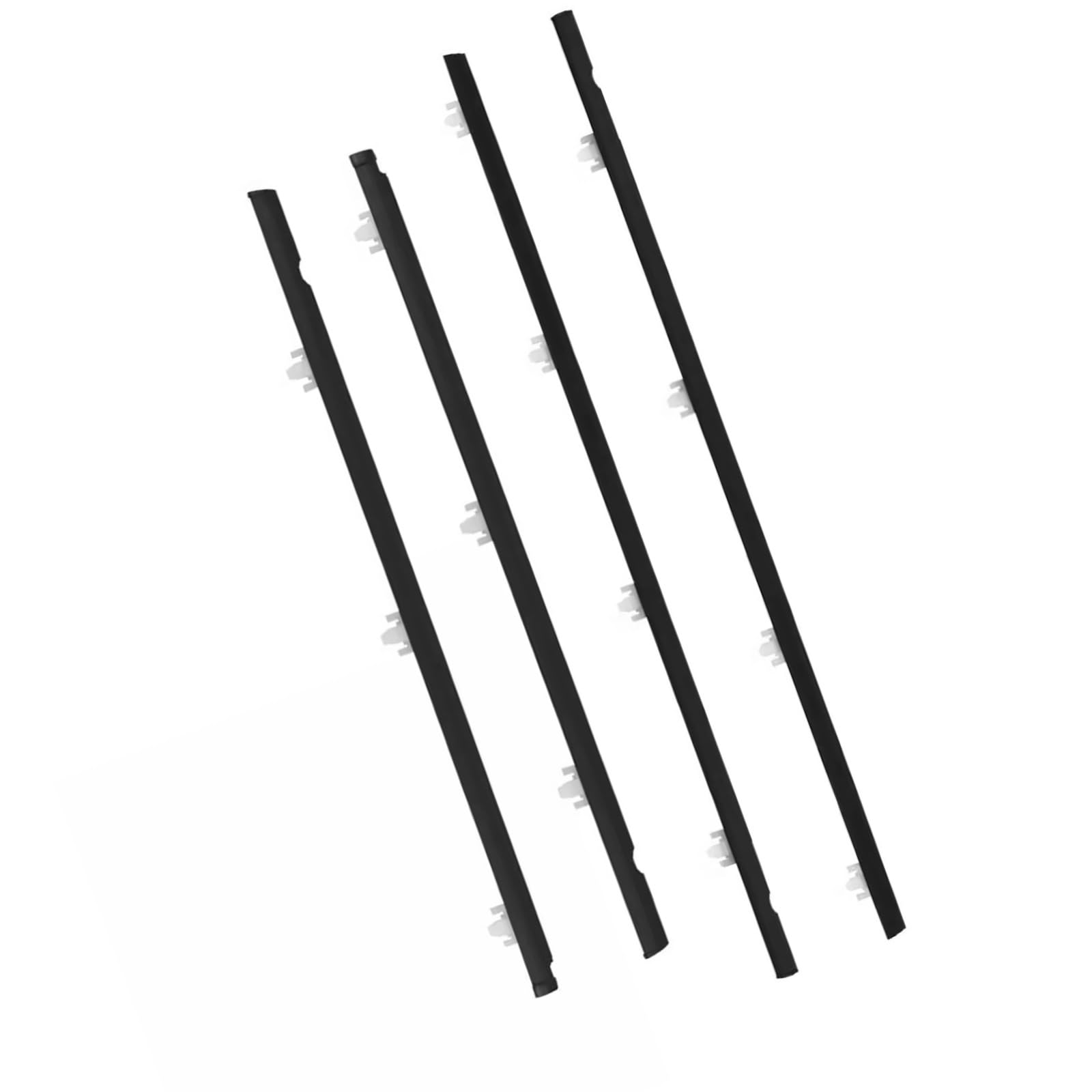 Uussup One Color Rubber Seal Weather Stripping 4Pcs Weather Strip Window Glass Waterproof Pressure Sealing For Nissan For Sentra For Sunny B13 4D Sedan 1991 1992 1993 1994