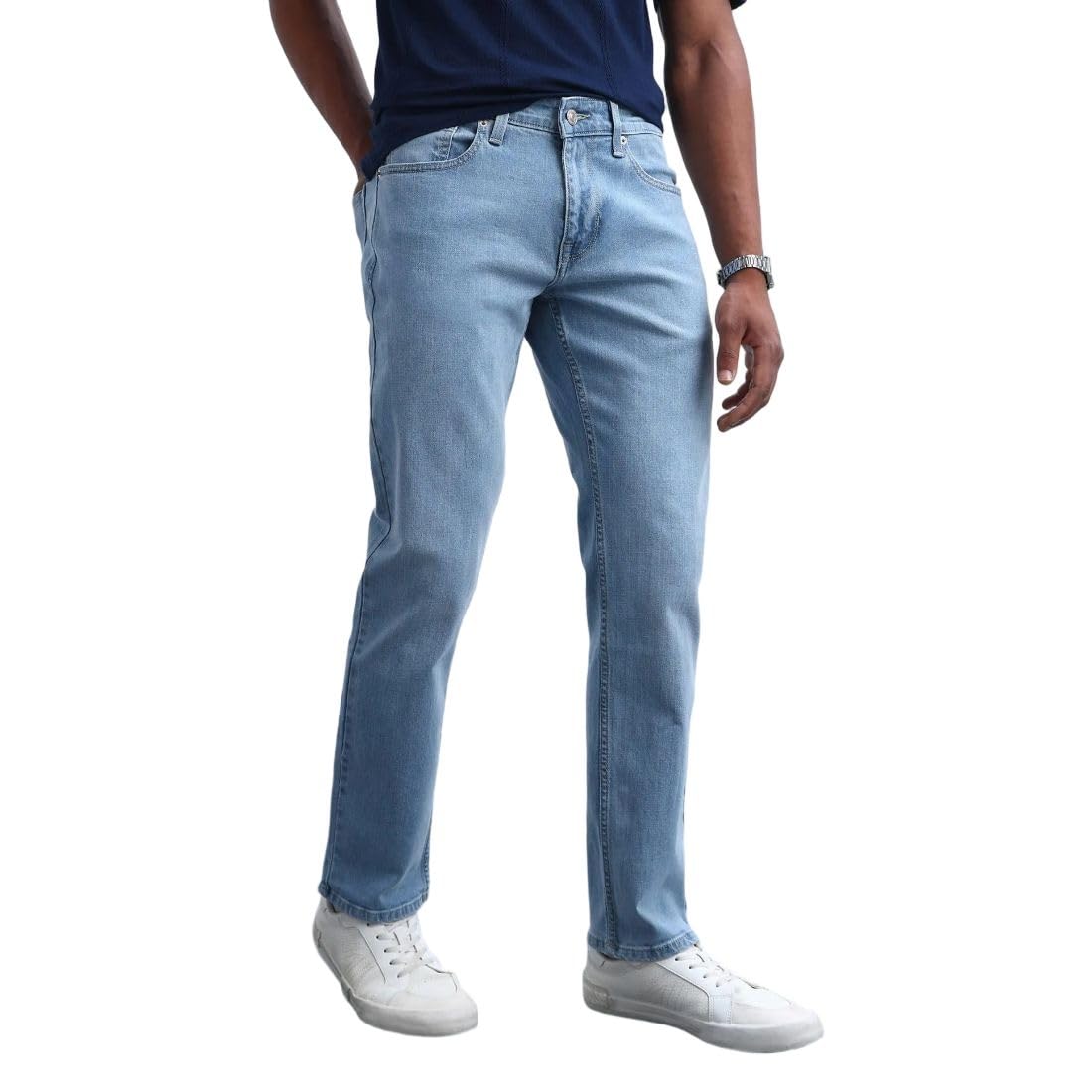 flying machine Men's Slim Straight Fit Jeans| Solid | High Rise | Stretchable | Jeans for Man-picture-22