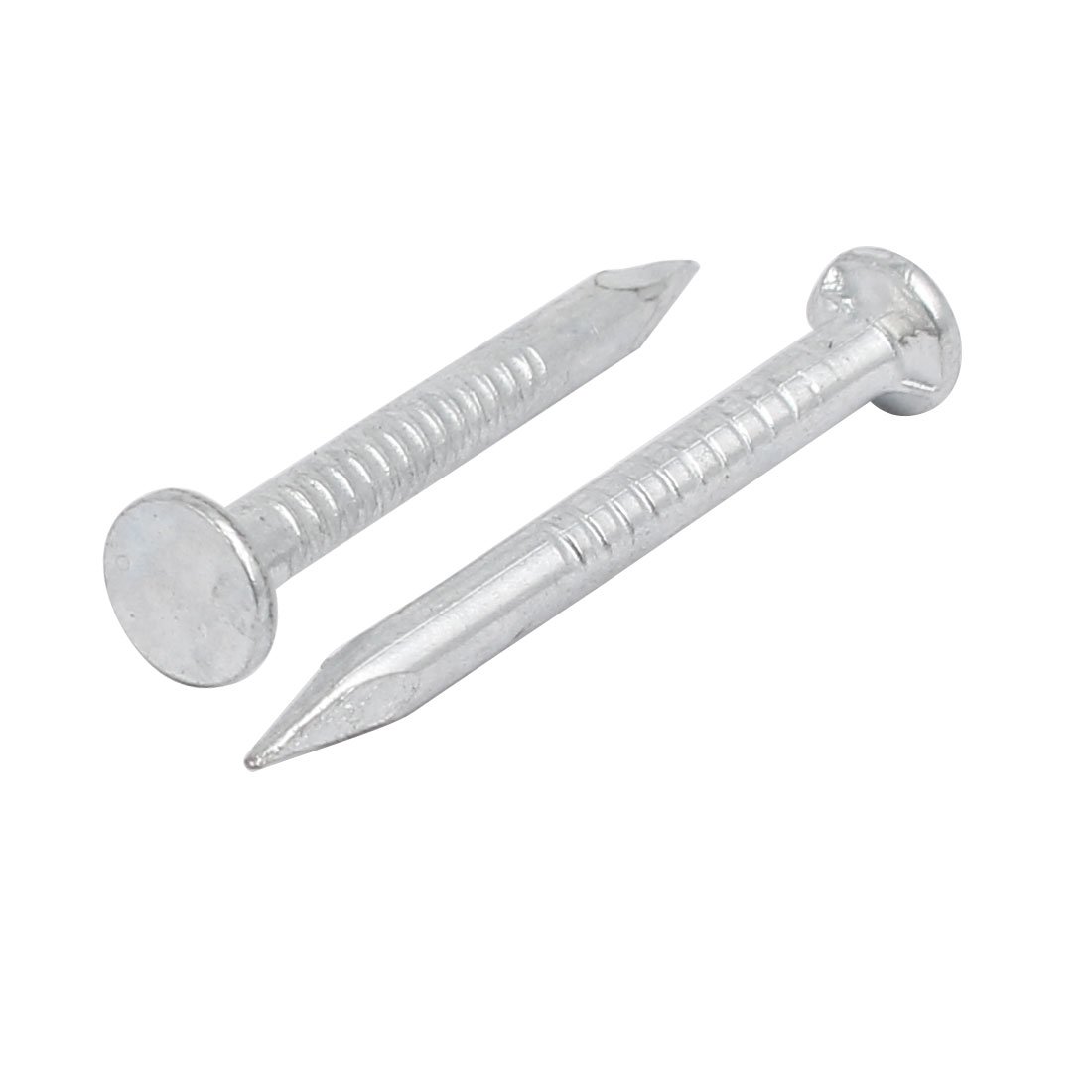 Aexit 0.8-inch Length fastener Carbon Steel Point Tip Wall Cement Nails Silver Tone 500pcs Model:48as490qo511