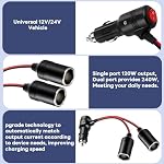 Car Cigarette Lighter Splitter, 12V, 1 to 2 Port - Image 4