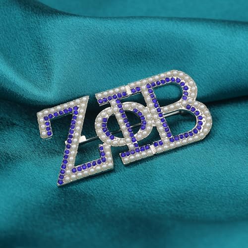 Image of Pearl ZPB Brooch Pin for Women ZPB Gift Greek Sorority Paraphernalia Gifts for Finer Women Jewelry 1920 Sisterhood Gift