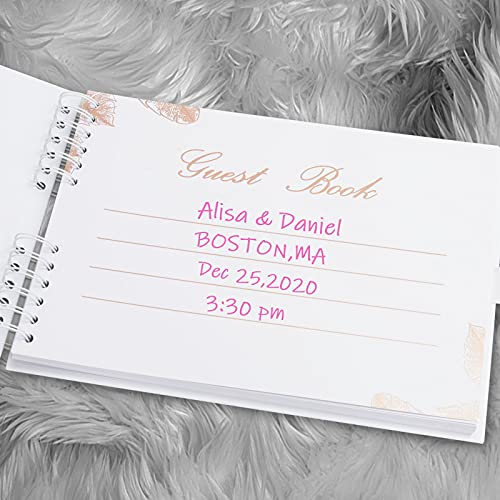 KIJETA Polaroid Guest Book for Wedding, Baby Shower, Birthday, Bridal Shower, Graduation Party, Anniversary - 11.5” x 8.5”, 80 Blank Pages Guestbook - Image 4