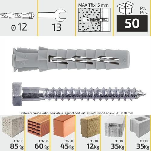 TECFI Handyplug® 50 Tasselli UNIVERSALI in Nylon