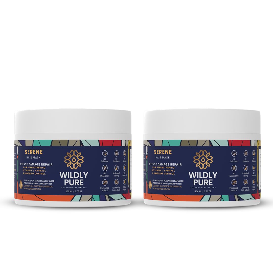 Wildly Pure Professional Hair Mask for 7 Days Spa Smoothening & Deep Conditionin — Flash AI Score 91/100