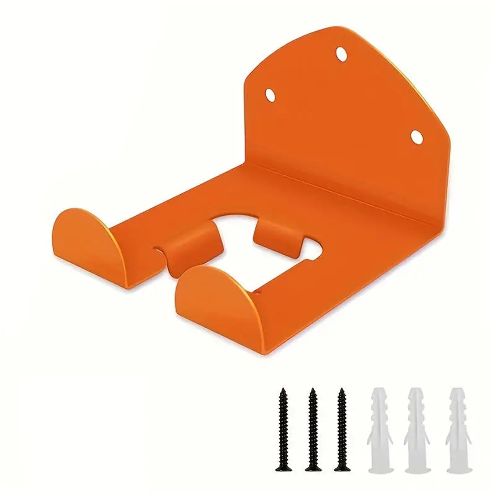 Dazhua Orange 3Hole Heavy-Duty Trimmer Rack For Garden Power Tools Organizer Hanger