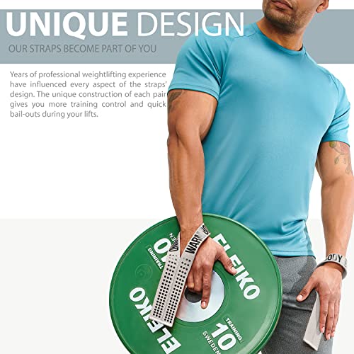 Image of WARM BODY COLD MIND V1 Lifting Wrist Straps for Olympic Weightlifting - Rated at 660 lb - Hand Wraps for Powerlifting, Weight Lifting, Bodybuilding Functional /Cross Training, Deadlift Gym Bar, Cotton