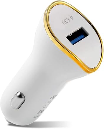 Dibiao Mini Adaptador de Cargador de Carga USB para Coche de aleaci?n de Aluminio QC 3.0 Adaptador de Carga de Carga r?pida para la mayor?a de los tel?fonos (Color : White) Dibiao Mini Adaptador de Cargador de Carga USB para Coche de aleaci?n de Aluminio QC 3.0 Adaptador de Carga de Carga r?pida para la mayor?a de los tel?fonos (Color : White)