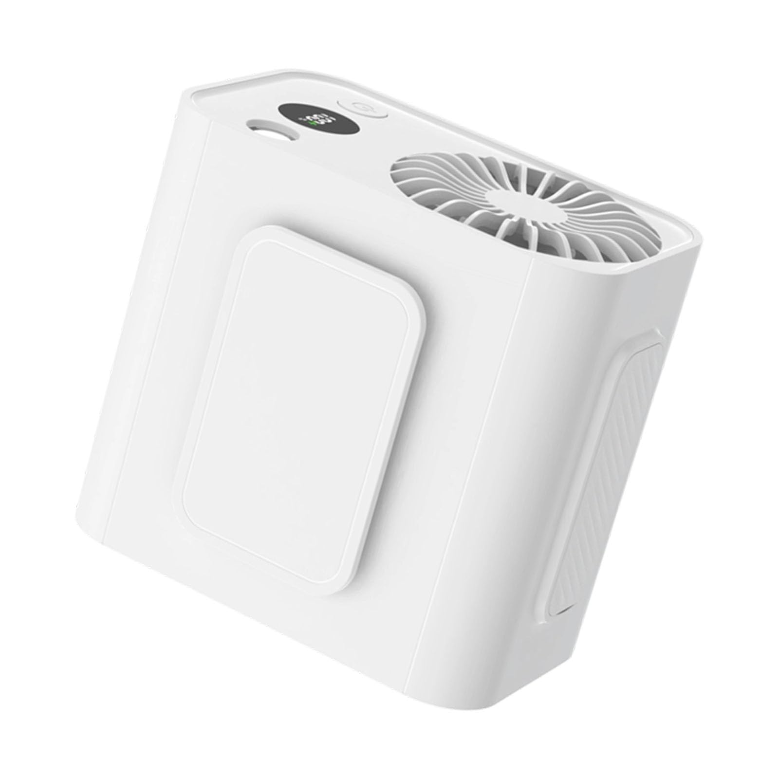 TAZIZI Portable Waist Mounted Fan and Night Light for Hiking Camping Work Long Lasting 3600mAh Rechargeable Battery Fishing Waist Fan