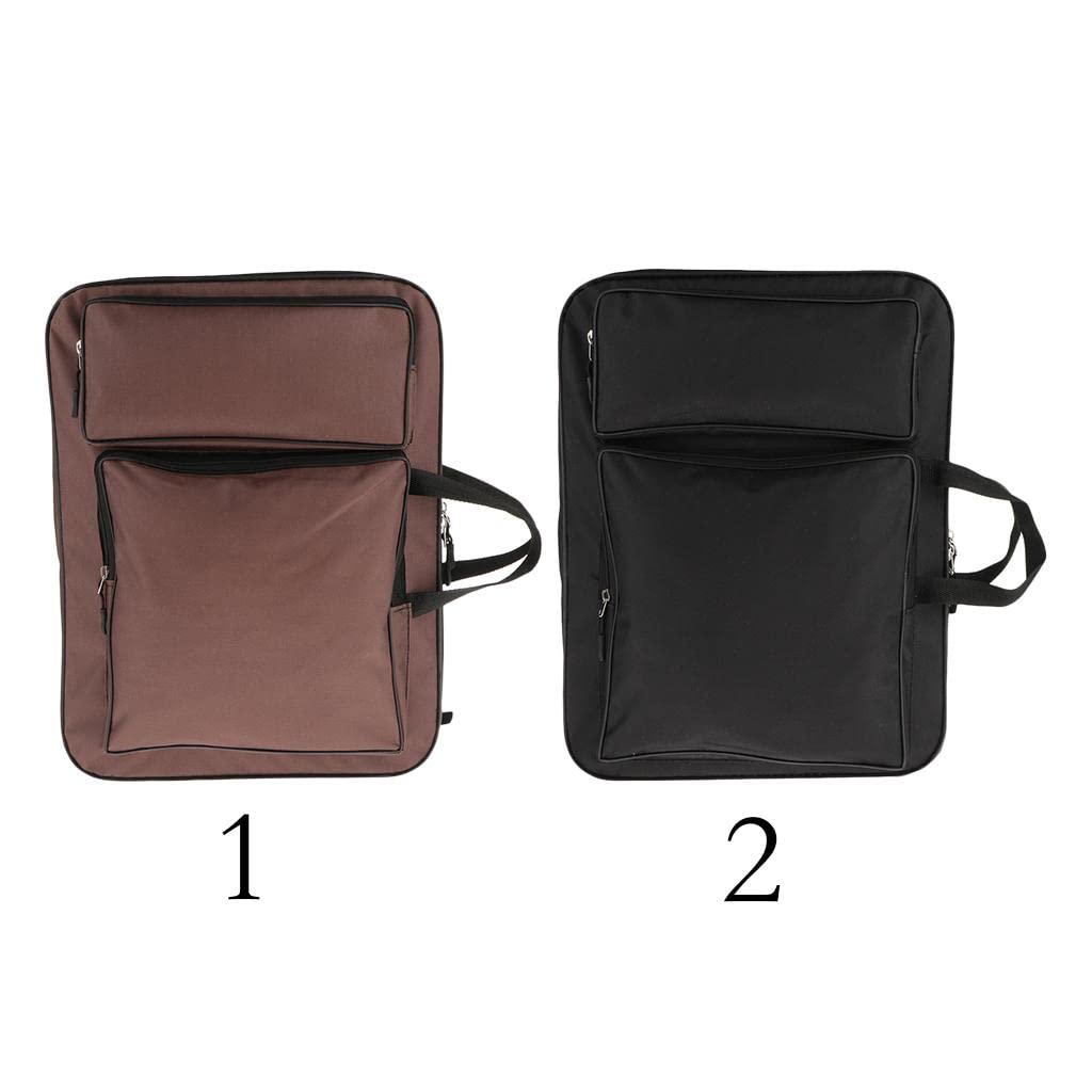 kowaku Water Resistant Canvas Art Tote Backpack with Pockets, Black