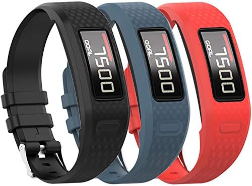 QGHXO Band for Garmin Vivofit 1 / Vivofit2, Soft Silicone Replacement Watch Band Strap for Garmin Vivofit 1 / Vivofit 2 Activity Tracker, Small, Large, Ten Colors