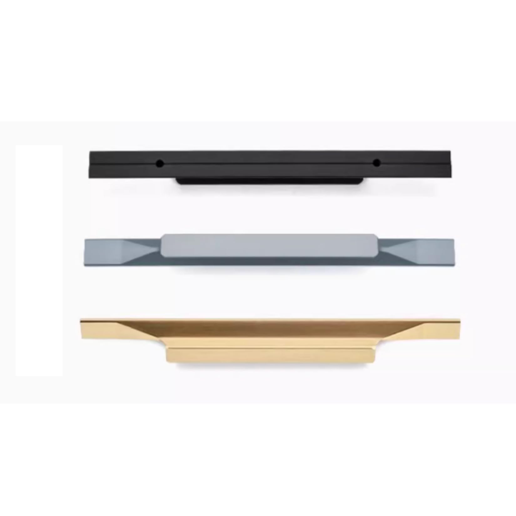 2 Pezzi Maniglie per Mobili,Maniglia per Armadio da Cucina in Lega di Aalluminio,Pomelli per Armadietti,Porta Dell'armadio,Cassetto Comò,con Viti (Grigio,lunghezza 800mm)