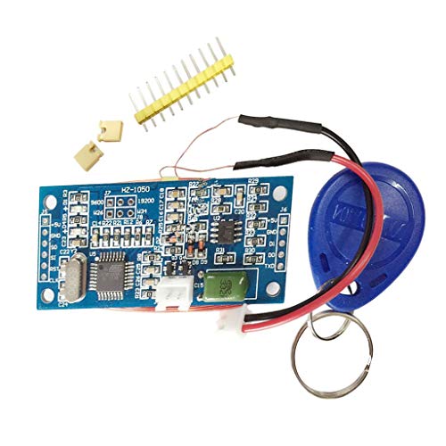 DollaTek HZ-1050 RFID 125 KHz EM4100 Lector de Tarjetas inalámbrico Módulo ATMEGA8 Lector de identificación Módulo RFID DC 5 V Kit DE Bricolaje