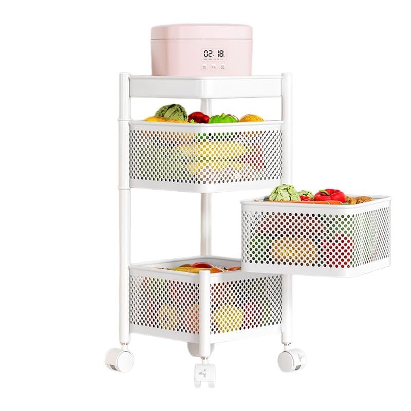 Carrito organizador de cocina con ruedas para solucionar el caos de espacio en tu hogar 2