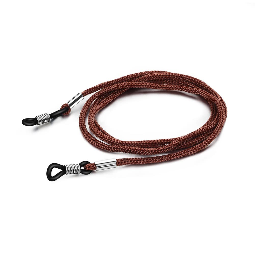 Namaha For Life Unisex Fabric Spectacle Chain Lanyard String for Eyewear Frames Specs Reading Glasses Sunglasses Goggles and Eyeglasses Color-Brown