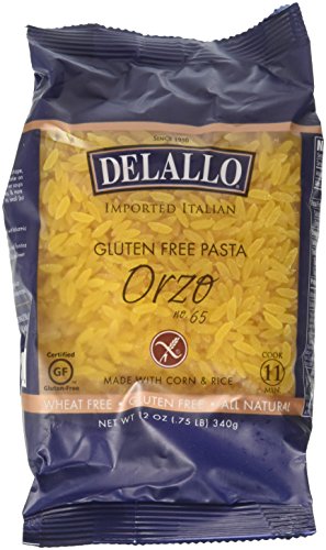Delallo Gluten Free Corn & Rice Pasta Orzo No.65 -- 12 oz - 2 pc