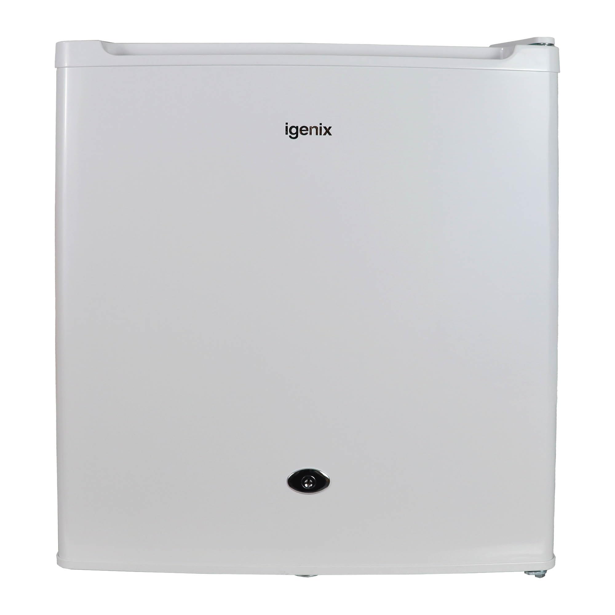 Igenix IG3711 Table Top Fridge with 41 Litre Capacity, 4 Litre Ice Box 1 Shelf, Reversible and Lockable Door, White [Energy Class F]
