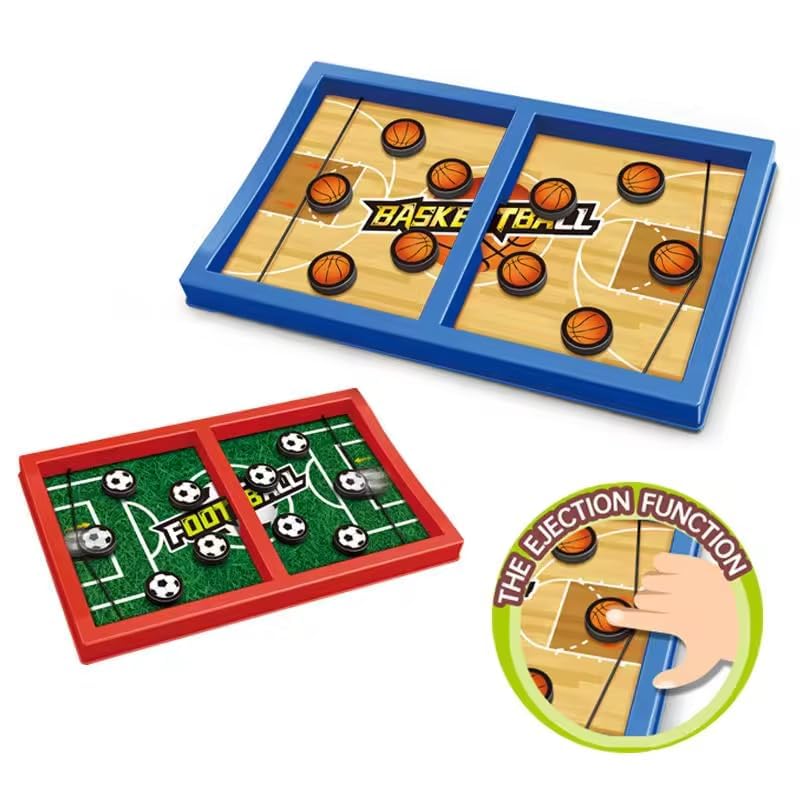 Flexyzik String Basketball Hockey Football Table Board Game | Fast Sling Puck Board Game for Kids and Adults | Tabletop Slingshot Games Toys for Boys & Girls for All Age (B0D9BP312M) Amazon Price History, Amazon Price Tracker