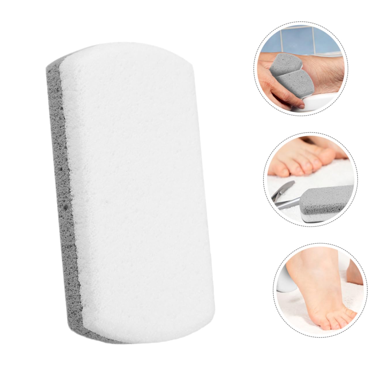 SOESFOUFU Foot Shaver Remover Dead Skin Removal for Feet Pumice Stone Scrub Pad Dual-Sided